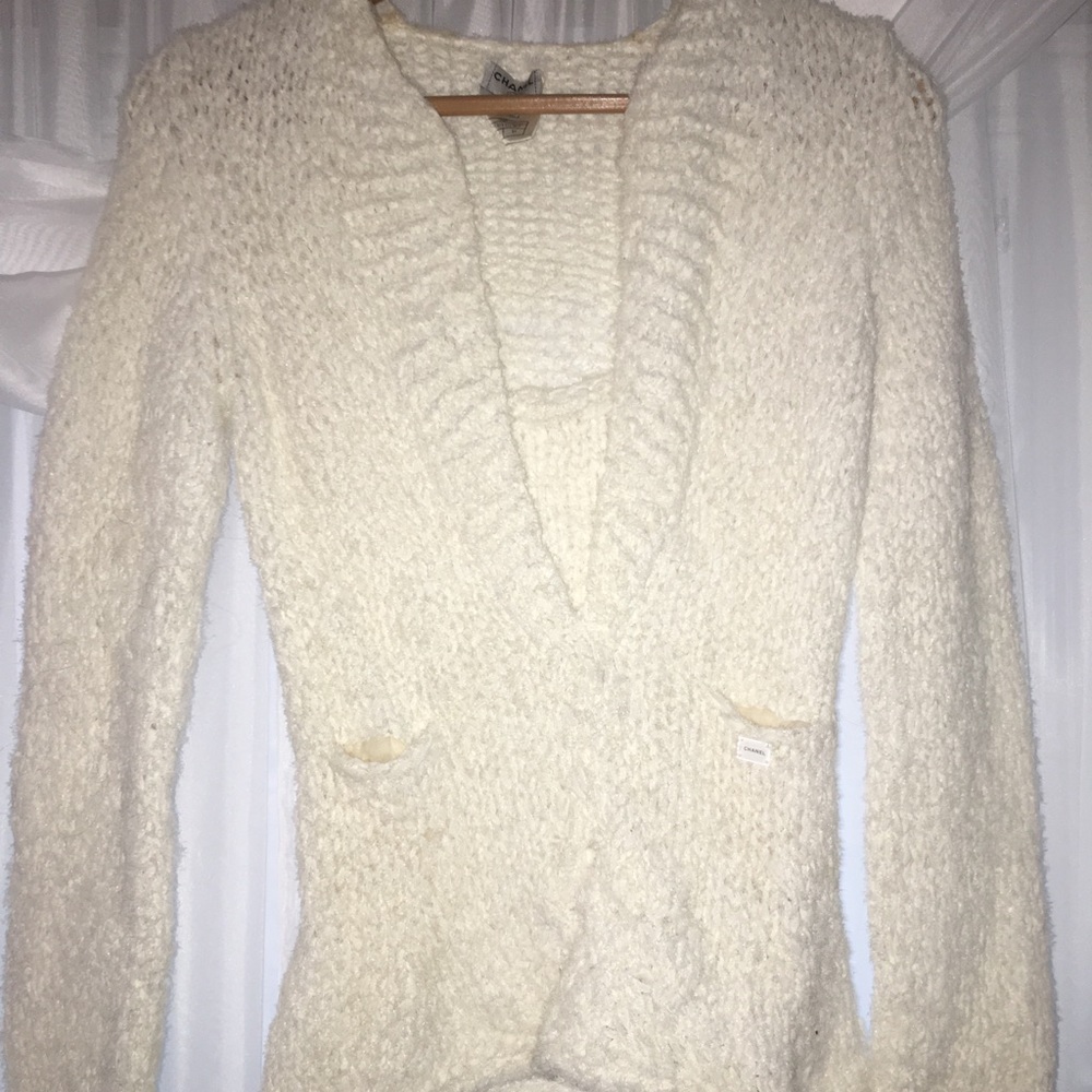 Chanel v neck sweater